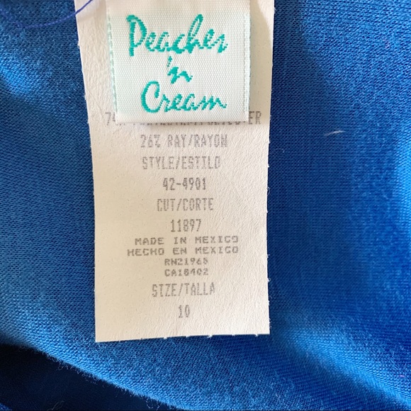 Long Sleeved Blue Dress Size 10 - Picture 5 of 6